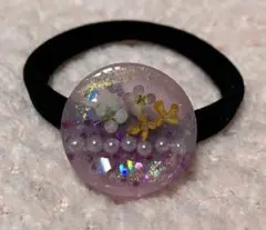 ハンドメイド レジン ヘアゴム 紫陽花 No.14 - メルカリ