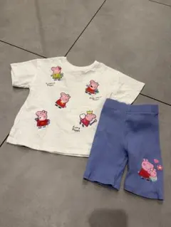 ZARA ZARA kids セットアップ　peppa H&M バイカパンツ