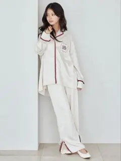 ジェラピケ　レースサテンルームウェア