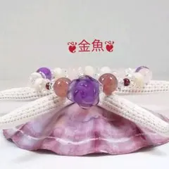 薔薇のアメジスト・ストロベリークオーツ・水晶・ガーネット・マザーオブパール❦