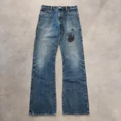 リーバイス517 Levis W33 フレアブーツ 青 古着 ボトム 22070