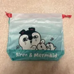 【新品未使用】映画ちいかわ 人魚の島のひみつ 巾着ポーチ ＊セイレーン＆人魚＊