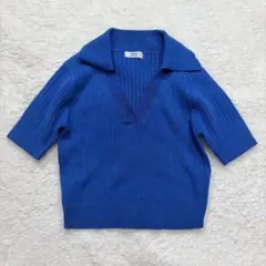 ARDENE 半袖ニット 無地 カジュアル Vネック シンプル かわいい ラフ