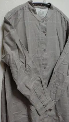 新品　無印良品　両面起毛フランネル　スタンドカラーワンピース　Mサイズ