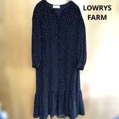 LOWRYS FARMローリーズファーム ドット柄ティアードワンピース