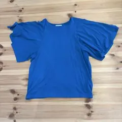 and myera ブルー 半袖カットソー