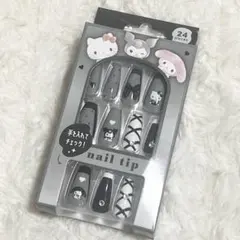 新品未開封品★サンリオキャラクターズ キティ　ネイルチップ ブラック　つけ爪のサムネイル