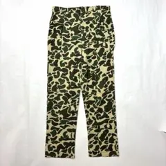 60s 70s Duck Hunter Camo Cargo Pants W34