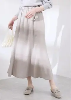 ROPÉ PICNIC ロペピクニック　レーヨン混ミディアムフレアスカートピンク