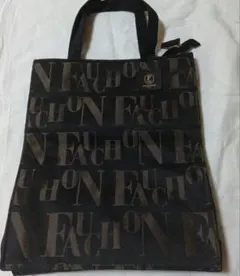 FAUCHON トートバッグ ブラック ロゴデザイン　ブラックのサムネイル
