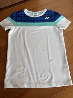 YONEX バドミントンシャツ SS ホワイト/ブルー/グリーン
