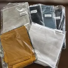 ま*ろ様 check and stripe生地ハギレ