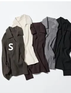 ユニクロウォッシャブルニットリブポロセーター