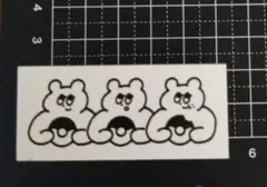 popomul. くまのゴムスタンプ ドーナツ 3匹のくま