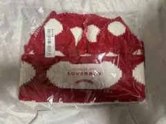 CHARLES JEFF LOVERBOY ニット帽 赤×白 ドット柄 新品
