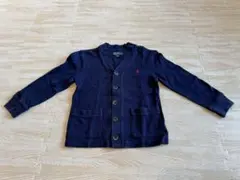 POLO RALPH LAUREN コットンカーディガン 紺 4/4T