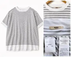 NARU FACTORY ナル ボーダーTシャツ 綿100％ 日本製 サイズ1のサムネイル