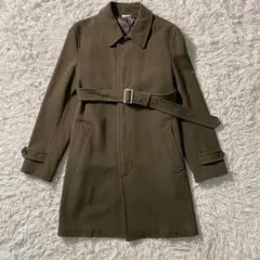 美品】コムデギャルソンオムプリュス　ステンカラーコート　ベルト付　比翼　12AW