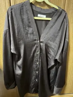 Loungedress 長袖シャツ ブラウン