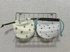ハンドメイド　ミニミニまんまる巾着　２つセット