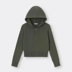 GU ケーブルフルジップパーカー M オリーブ