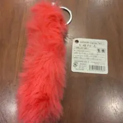 【新品】ふわふわファーチャームしっぽキーホルダー ピンク｜バッグアクセ・韓国風