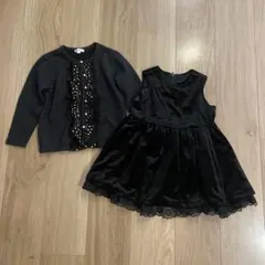 ワンピースとカーディガンのセット 100