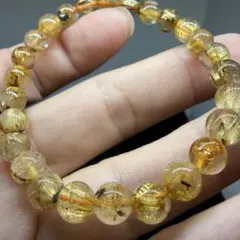 179 天然石 z7251 ゴールド タイチン ルチル クォーツ パワーストーン