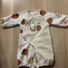 ミッフィー イチゴ柄 ロンパース 50-70cm