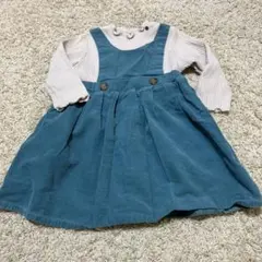 petit main コーデュロイ ワンピース 90