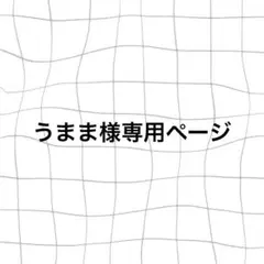 うまま様専用ページ