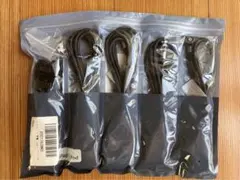 マグネット充電ケーブル 5本セット ブラック