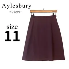 アリスバリーAylesbury✨タイトスカート【7】Sサイズ ボルドー ひざ丈