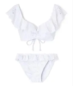 【新品同様】軽い着け心地でしっかり盛れる　楽盛り水着　ワイヤービキニ　9M