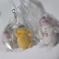 ガチャ★サンリオキャラクターズ3個セット★ミニチュアチャームライブキャラクター