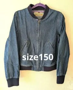 ストレッチデニム ジップアップジャケットMsize
