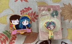 うる星やつら　あたるとラムちゃんのヘアクリップとコードクリップ2個セット
