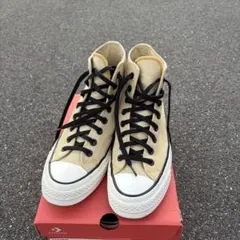 コンバース GORETEX希少‼️ 箱あり‼️ ベージュ ハイカットスニーカー