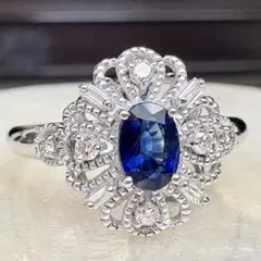 GSTV K18 0.55ct サファイアリング ダイヤ0.14ct 16.5号 - メルカリ