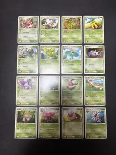 ポケモンカード PCG DP DPtシリーズ 草タイプ 1・2進化16種16枚
