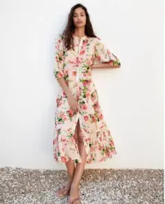 ZARA⭐︎タグ付き⭐︎2021AW完売⭐︎花柄ワンピース