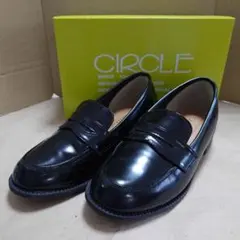 CIRCLE ブラック ローファー 21cm