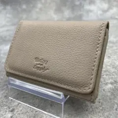 【極美品】BROSKI AND SUPPLY　カードケース　ベージュ　レザー