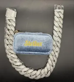 極太24mm×50cm｜6層ホワイトG×5A石グリッターチェーン - メルカリ
