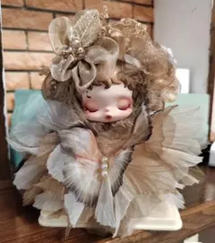 スカルパンダ 着せ替え　シャンパンゴール　ふわふわ　3点セットPopmart