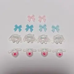 サンリオ シナモロール ネイルパーツ シナモン リボン