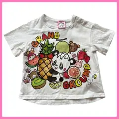 グラグラ パンダ フルーツ総柄Tシャツ 90cm 保育園着のサムネイル