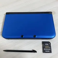 【送料無料】Nintendo 3DS LL 本体 ブルー×ブラック SDカード