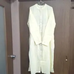 chocol raffine robe シャツワンピース イエロー フリーサイズ