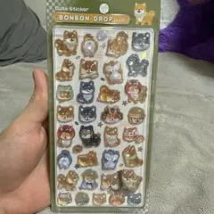 ボンボンドロップシール　和柄　柴犬　クーリア　正規品